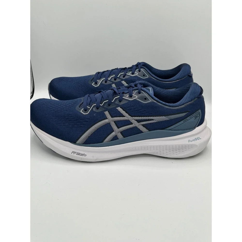 Asics Gel-Kayano 30 Men Running Shoes Blue White 1011B548 Size 12